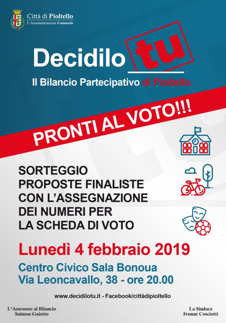Ogni progetto ha il suo numero!